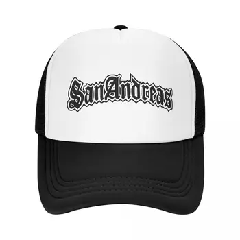 GTA San Andreas Logotipą, Tinklinio, Beisbolo kepuraitės Vyrams, Moterims, Hip-Hop Saulės, Skrybėlės, Skrybėlės Reguliuojamas Snapback Kepurės Sporto Bžūp Vasaros Trucker Kepurės