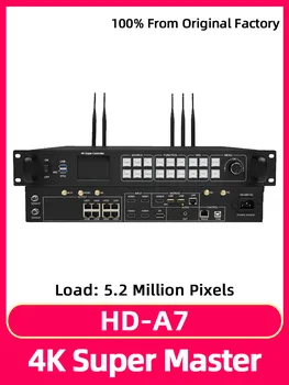 HD-A7 Full Synasynchrony ir Asinchroninio Vaizdo Led Ekranas Valdymo Sistemos Lange Paramą Garso Išvesties