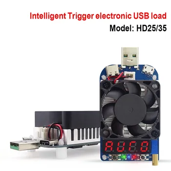 HD25 HD35 Sukelti QC2.0 QC3.0 Elektroninių USB Apkrovos rezistorius Išleidimo baterijos bandymo reguliuojama srovė 35w 40%Nuolaida