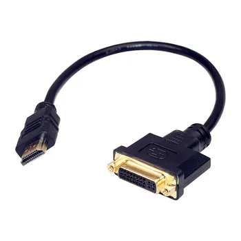 HDMI-suderinamas su DVI Kabeliu Male 24+1 DVI-D Male Adapter Auksą, Sidabrą, 1080P HDTV DVD Projektoriumi PlayStation 4 PS4/3 TV BOX