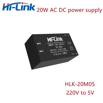 Hi-Link AC DC Grandinės Konverteris Galios Modulis HLK-20M05 220V į 5V 20W izoliuotų perjungimo žingsnis žemyn maitinimo šaltinis