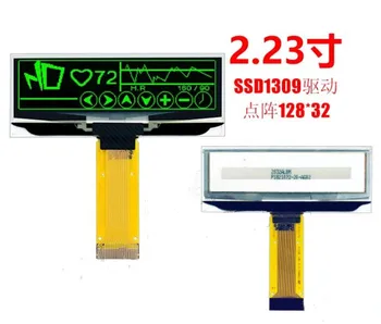 IPS 2.23 colių 24PIN Balta/Geltona/Mėlyna/Žalia OLED Ekranas SSD1309 Ratai SSD 128*32 SPI/I2C/Parallel Sąsaja
