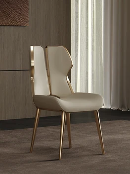 Italijos minimalistinio ir prabangus valgomasis kėdės, gyvenamasis kambarys, postmodernaus atlošas kėdės, dizaineris stiliaus stalai ir kėdės