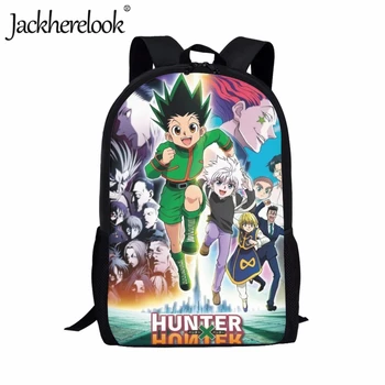 Jackherelook Hunter X Hunter Vaikų Didelio pajėgumo Mokyklos Maišą Naujų Praktinių Anime Kuprinė Manga Spausdinimo Jaunimo Knygų Krepšiai