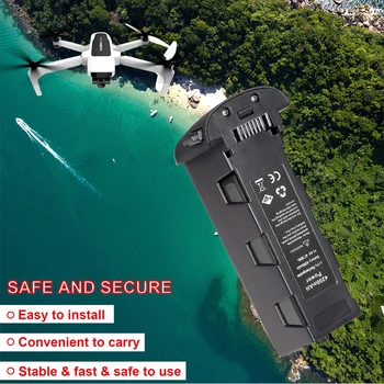 JUODA 11.4 V 4200mAh Recargables Baterija Hubsan H117S Zino GPS Drone Quadcopter Atsarginės Dalys
