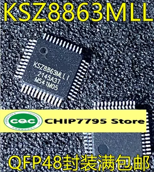 KSZ8863MLLI MLLI QFP48 KSZ8863FLL FLLI Ethernet valdiklio lustas yra nauja
