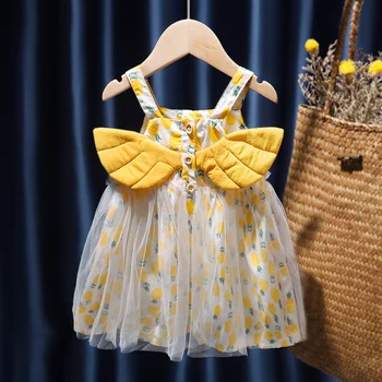 kūdikių Mergaičių Vasaros Suknelės 2023 naujagimį, Rankovių Sulaužytos Gėlės Šifono Suknelė Mergaitė Princesė Dress Vaikams Drabužių