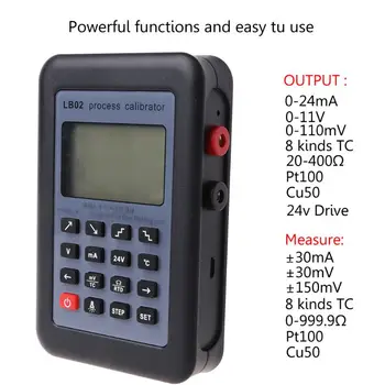 LB02 Kalibravimo Testeris Atsparumo Srovė Voltmeter Signalo Generatoriaus, Dvi Jungtis, Terminalus, 4-20mA/0-10V