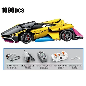 Legendinis lenktynių serijos nuotolinio valdymo pultelio versiją cool automobilių sporto lenktynių sunku blokai žaislo modelis, vaikų berniukas dovana
