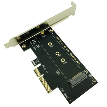 Lizdas M klavišą M. 2 NVMe SSD į PCIe Adapteris Kortelės Palaikymas PCI Express 3.0 x4 2230 2242 2260 2280 Dydis M. 2 SSD VISU GREIČIU Riser Card