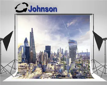 London miesto panorama Sunset Verslo Šiuolaikinės sluoksnių Aukštos kokybės Kompiuteris spausdinti sienos foto fonas
