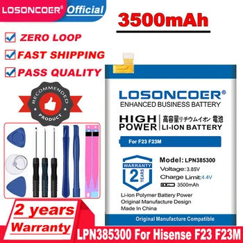 LOSONCOER 3500mAh LPN385300 Baterija Hisense F23 Mobiliojo Telefono Baterija +Nemokamas įrankiai