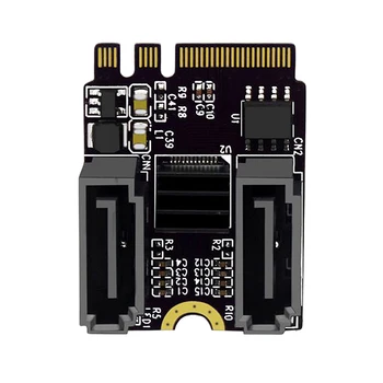 M2 SATA 3.0 Išplėtimo Riser Card KLAVIŠĄ A + E WIFI M. 2 SATA Kietąjį Diską Plėtra Adapterio plokštę Be Vairuotojo Įrengimas