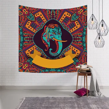 Mandala Indijos Dramblių Paisley Stiliaus sienos kabo gobelenas Gobeleno hipių boho dekoro Jogos kilimėlio miega trinkelėmis Grindų kilimas