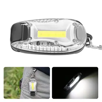 Mini Nešiojamas LED Saugos Šviesos Lauko Dviračių Veikia Žygiai Keychain Lempos Saugos Įspėjimas Šviesos Lempos BikeSports Įspėjamasis Žibintas