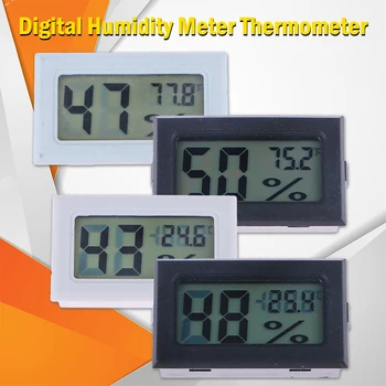 Mini Skaitmeninės Drėgmės Matuoklis Termometras su Drėgmėmačiu Jutiklis, Daviklis, LCD Temperatūros Akvariumas Šaldytuvas Stebėsenos Ekranas Patalpų