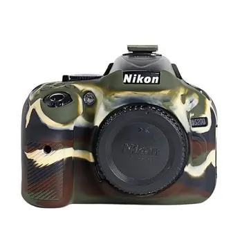 Minkšto Silikono Nikon D5200 D5100 Gumos Atveju Fotoaparatas Nikon D5200 D5100 Nulio Įrodymas Raštas Padengti Odos Krepšys