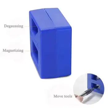 Mėlyna Magnetize Srewdriver Tweezersand Demagnetize Įrankiai
