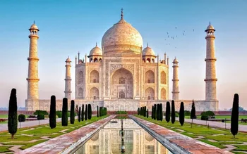 Namų Dekoro Indija Taj Mahal-Šilko Meno Plakatas Siena Lipdukas Apdailos Dovana