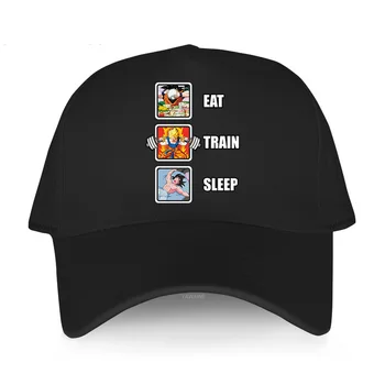 Naujas atvyko trumpą skydelis skrybėlę vyrų prabangos prekės Vasarą rinktinėje VALGYTI TRAUKINIU MIEGO Unisex Lauko Beisbolo kepuraitę Sporto Snapback Veikia Skrybėlę