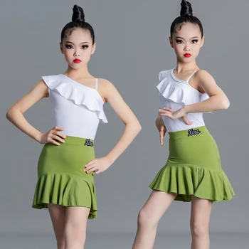 Naujas Stilius Vaikų lotynų Šokių Suknelė Šiuolaikinės Valsas Klasifikavimo Bandymas Mokymo Konkurencijos Vaikų Salė, Tango Salsa Šokio Kostiumas