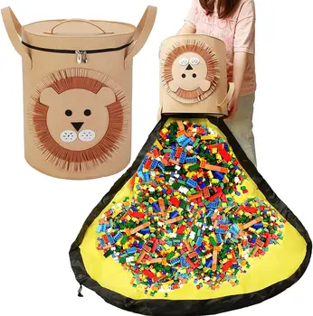 Naujų gyvūnų formos manė, LEGO žaislų saugojimo krepšys su raišteliu plytos, apsauga nuo dulkių ir multi-naudoti manė, laikymo krepšys