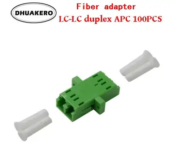 nemokamas pristatymas AB34D LC-LC 100vnt APC dvipusis SM mode Fiber optic jungtis jungė jungties adapteris