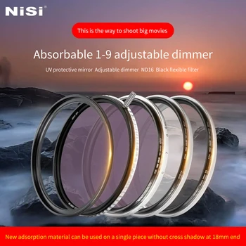 NiSi swift absorbuojamus apvalus veidrodis kostiumas Reguliuojamas ND1-5 5-9 1-9 juoda minkštas UV kostiumas