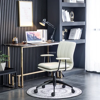 Nordic Light Luxury Biuro Kėdės Šiuolaikiniai Biuro Baldai Paprasta Namų Atlošas Fotelis Liftable Žaidimų Kėdės, Kompiuterio Kėdė