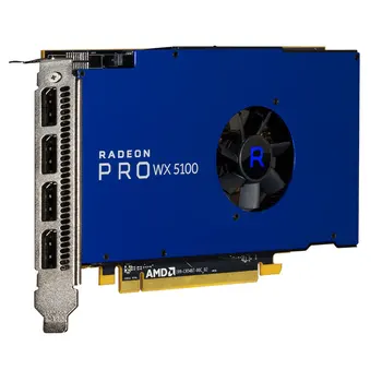 Originalus AMD Radeon Pro WX5100 8GB 256bit GDDR5 PCI Express 3.0 Darbo vietos Vaizdo plokštė DP Profesinės Grafika