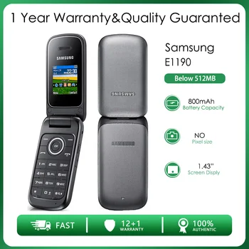 Originalus, Atrakinta Samsung E1190 GSM 900/1800 Mini-SIM 1.43