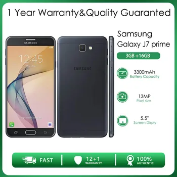 Originalus, Atrakinta Samsung Galaxy J7 premjero SM-G610 4G Vieną SIM 3GB RAM+16GB 13MP 5.5