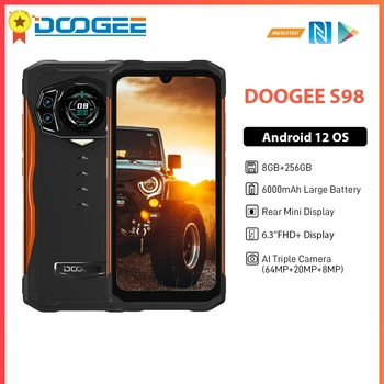 Originalus DOOGEE S98 Tvirtas Telefonas 6.3