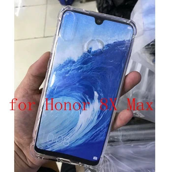 Oro Pagalvės Atveju Huawei Honor 8X ir Garbės 8X Max Ultra Clear Skaidrus, Minkštos TPU Galinį Dangtelį