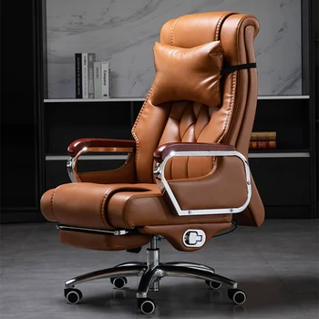 Pagalvė Kaklo Parama Ratų Biuro Kėdė Juosmens Atgal Executive Lounge, Darbo Kėdės Kojoms Patogiai Silla Plegable Baldai