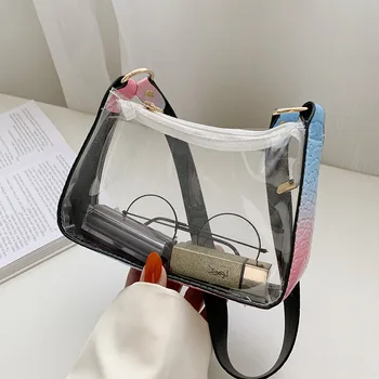 Prekės Dizaineris PVC Moterų Pečių Maišą Retro Paprastos Rankinės Mažas Kvadratas Crossbody Krepšys