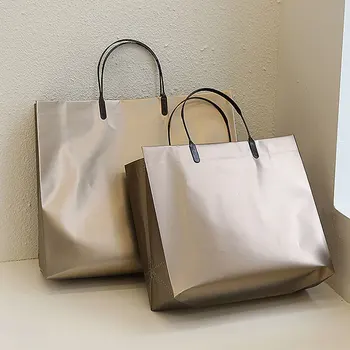 PVC Drabužių Shopper Bag Moterims Pakuotė Mažų Drabužių Verslo Rankinėje Mados Plastiko Dovana Talpykla Totalizator Krepšiai