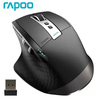 Rapoo MT750 Multi-mode Įkraunamos Belaidės Pelės, Ergonomiškas 3200 DPI Bluetooth 
