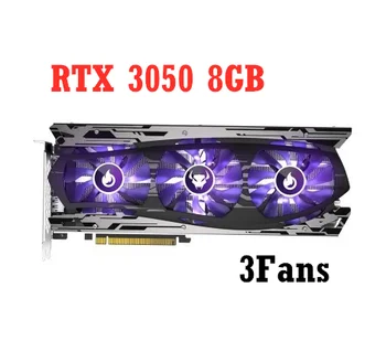 RTX 3050 Grafikos plokštė, 8GB 128Bit GDDR6 Žaidimų Vaizdo plokštė NVIDIA GeForce RTX3050 8 GB PCI-E4.0 16X 3*DP HD PC GPU