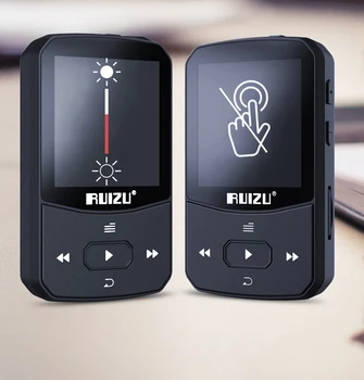 RUIZU X52 Sporto Bluetooth4.2 MP3 Grotuvas Paramos FM, audio grotuvas hifi sony walkman mp3 mp3 grotuvas, 