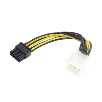 SA140 grafika 6PIN su 8PIN maitinimo linijos adapterio kabelį HD5870 6870 skirta kabelio ilgintuvas
