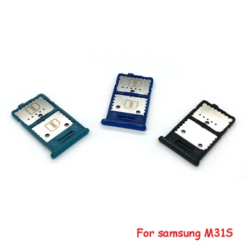 Samsung Galaxy M31S SM-M317F SM-M317F Sim Kortelės Dėklas SD Kortelių Skaitytuvas Lizdas, Lizdo Laikiklį Pakeitimo Dalis