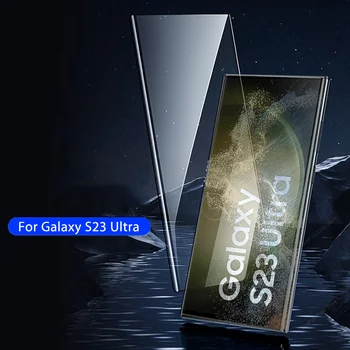 Samsung Galaxy S22 S23 Ultra 3D Lenktas Grūdintas Stiklas, Apsauginė Plėvelė S23Ultra S22Ultra 5G 6.8