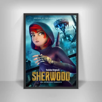 Sherwood Sezono Anime Filmo Plakatas Drobė Art Prints Namų Apdaila, Sienų Dažymas (Be Rėmelio)
