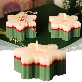 Snaigės Kvapnų Žvakės, Kalėdinės Dovanos Žiemos Dovanų Dėžutėje Kūrybos Rankų Darbo Kvapnų Žvakės