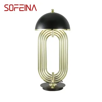 SOFEINA Modernios LED Lempos, Stalo Dizainą E27 Juodas ir Aukso Kūrybos Stalas Šviesos Namų dekoro Už Fojė, Gyvenamasis Kambarys Biuro, Miegamojo