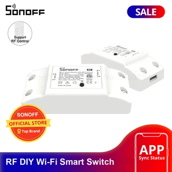 Sonoff RF 433MHz Wifi Bevielio ryšio Smart Switch Wifi Kontroliuojamas Šviesos Jungiklis Wi-fi Nuotolinio Maitinimo Jungiklis Paramos RF Imtuvas Smart Home