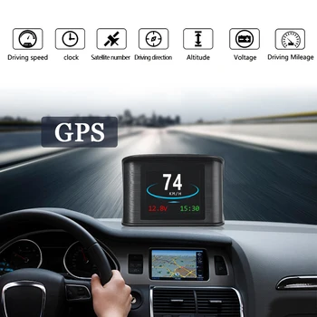 T600 HUD Head Up Display Už Automobilio Smart Matuoklis Skaitmeninis GPS Greitis APS / min Vandens Temp Kuro sąnaudos Smart Automobilių Sistemos, Automobilis Auto Meter