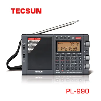 Tecsun Pl-990 Nešiojamasis Radijo Imtuvas, Visi diapazonai vienpusės šalinės juostos Digital Tuning FM Radijo with16GB TF Kortelė