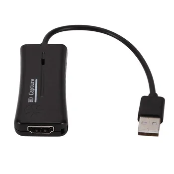 USB 2.0 60hz HD Video Grabber Įrašyti Langelį PS4 Žaidimas, DVD Vaizdo Kameros Įrašymo Live Stream